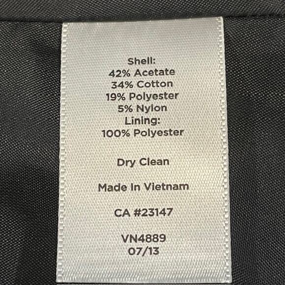 Talbots women's black brocade jacquard midi skirt.  NWOT - Picture 7 of 7